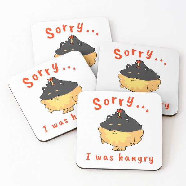 Artikelvorschau, Sorry, ich war hangry | Apfel Pomeranian | ROT | PomPomPom entworfen und verkauft von Pompompom-store.