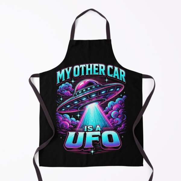 Item preview, My Other Car Is a UFO Neon Alien Humor designed and sold by Victor Shadehorn.