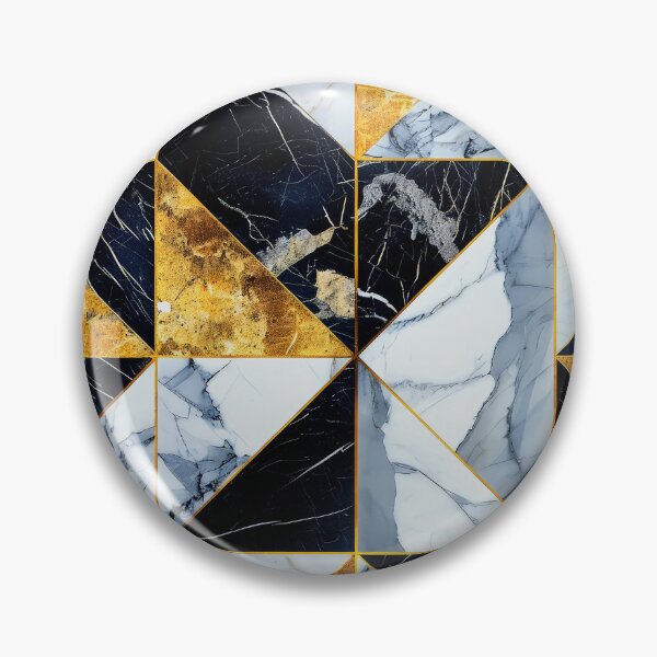 Item preview, Luxurious Marbled Art Golden, Black, And White Pattern designed and sold by DEC02.