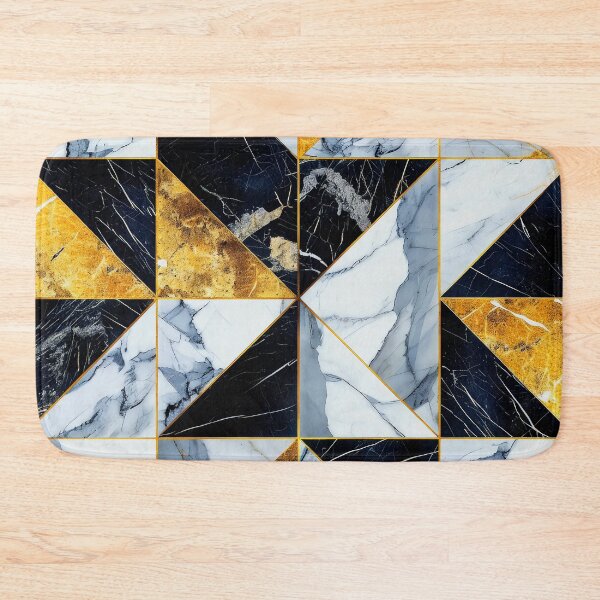 Item preview, Luxurious Marbled Art Golden, Black, And White Pattern designed and sold by DEC02.