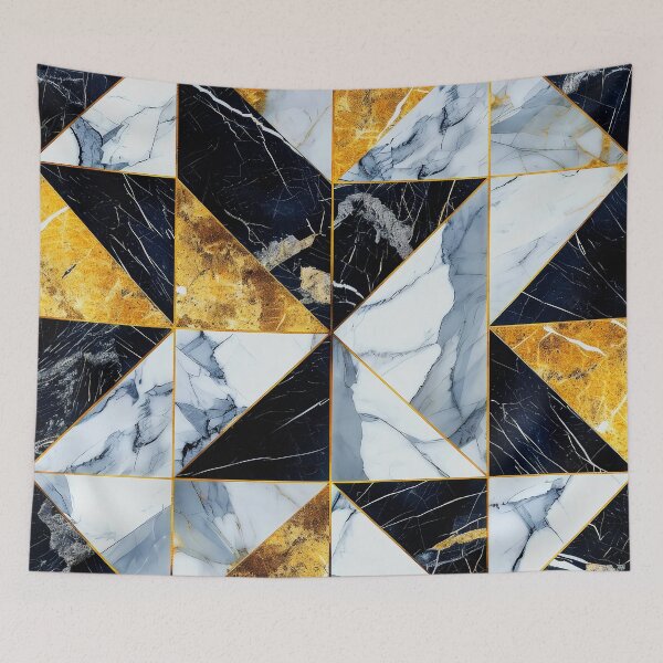 Item preview, Luxurious Marbled Art Golden, Black, And White Pattern designed and sold by DEC02.