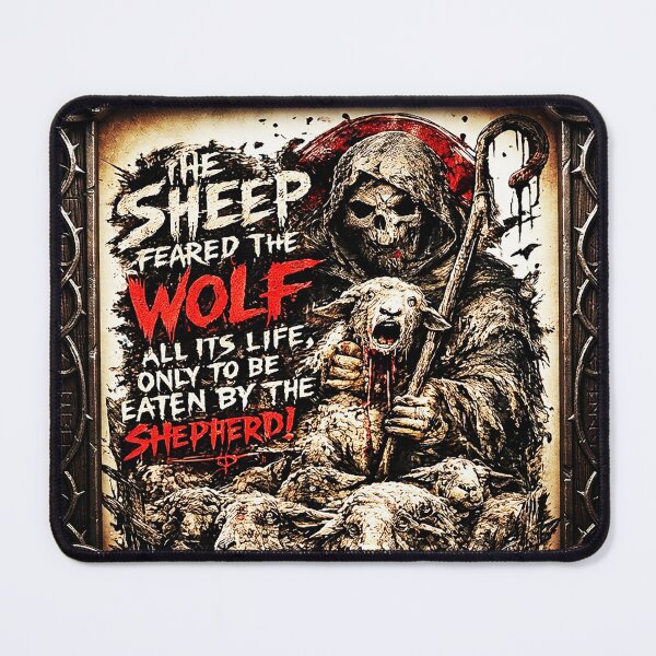 Item preview, The Sheep Feared the Wolf All Its Life | Dark Philosophy Quote Gothic Skull Design designed and sold by Alchemy Forge.