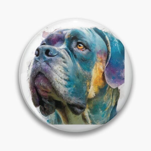 Item preview, Colorful Bullmastiff puppy dog designed and sold by MendaciousMina.
