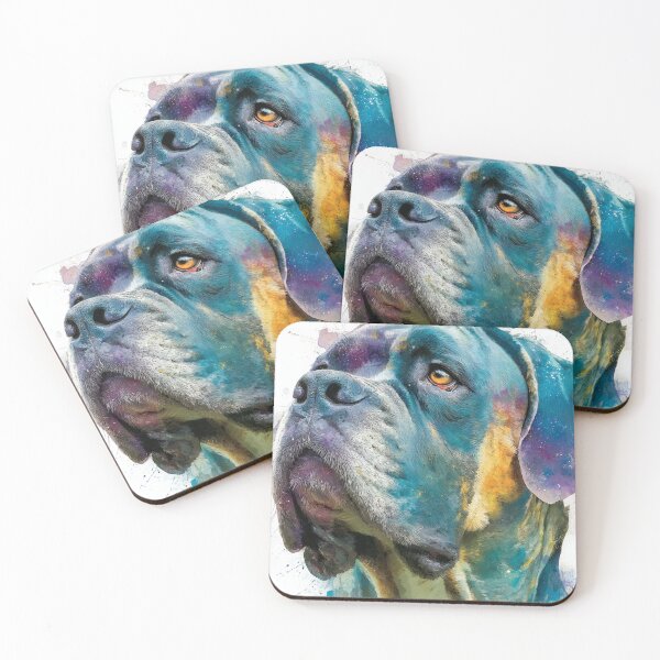 Item preview, Colorful Bullmastiff puppy dog designed and sold by MendaciousMina.