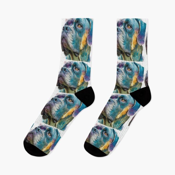 Item preview, Colorful Bullmastiff puppy dog designed and sold by MendaciousMina.