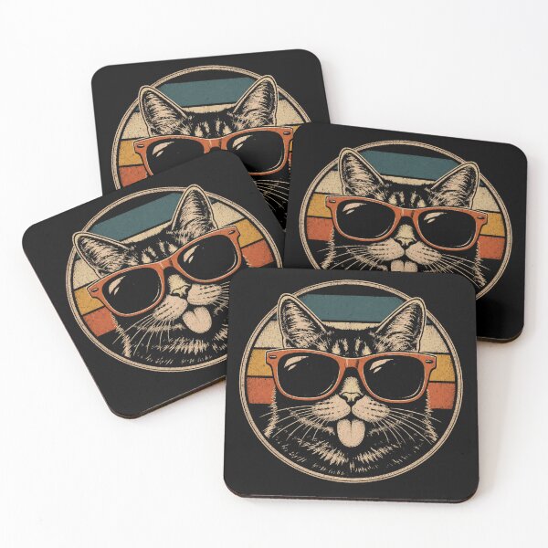 Item preview, Funny Retro Cool Cat Wearing Sunglasses designed and sold by Moizento.