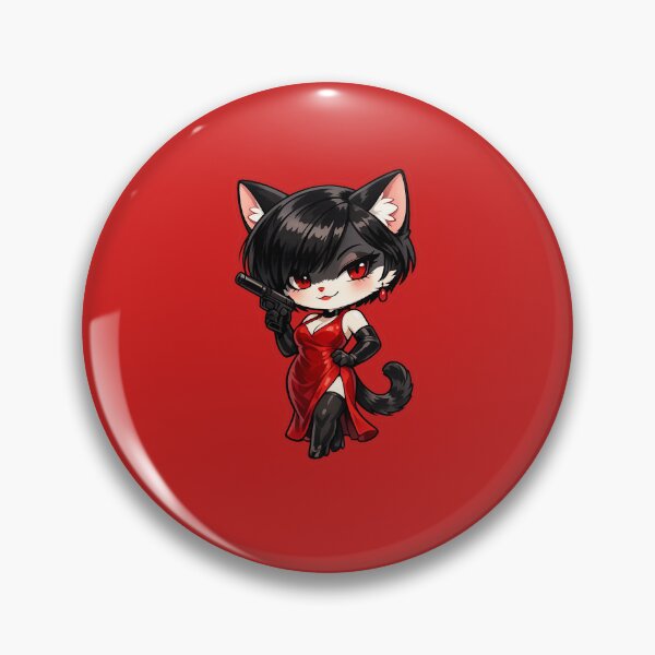 Item preview, ADA Spy Cat – Femme Fatale Chibi Sticker designed and sold by CROFTARTS.