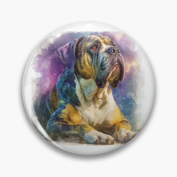Item preview, Colorful Bullmastiff puppy dog designed and sold by MendaciousMina.