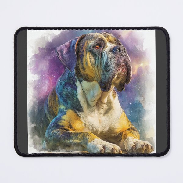 Item preview, Colorful Bullmastiff puppy dog designed and sold by MendaciousMina.