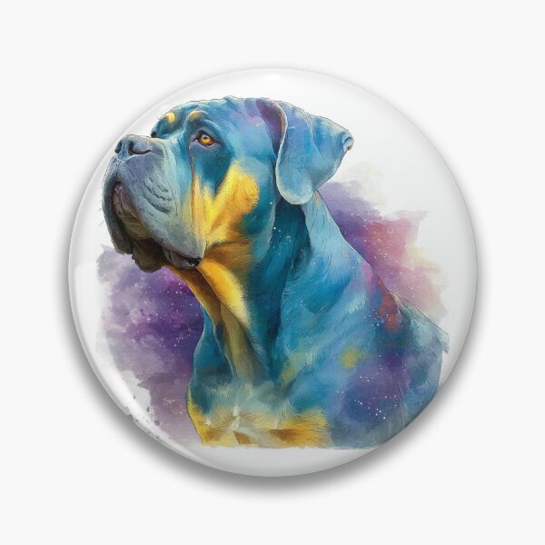 Item preview, Colorful Bullmastiff puppy dog designed and sold by MendaciousMina.