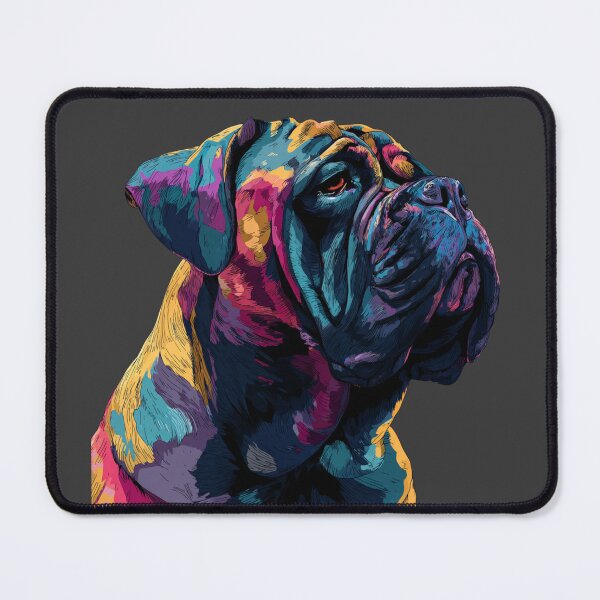 Item preview, Colorful Bullmastiff puppy dog designed and sold by MendaciousMina.