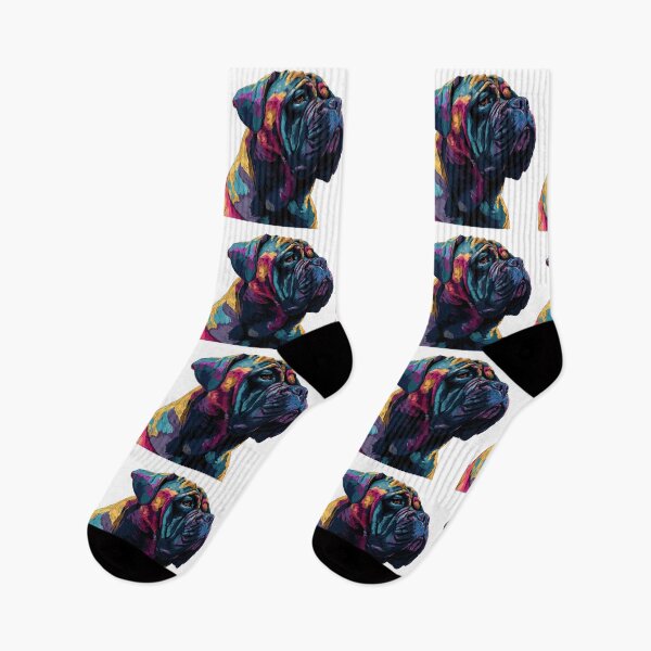 Item preview, Colorful Bullmastiff puppy dog designed and sold by MendaciousMina.