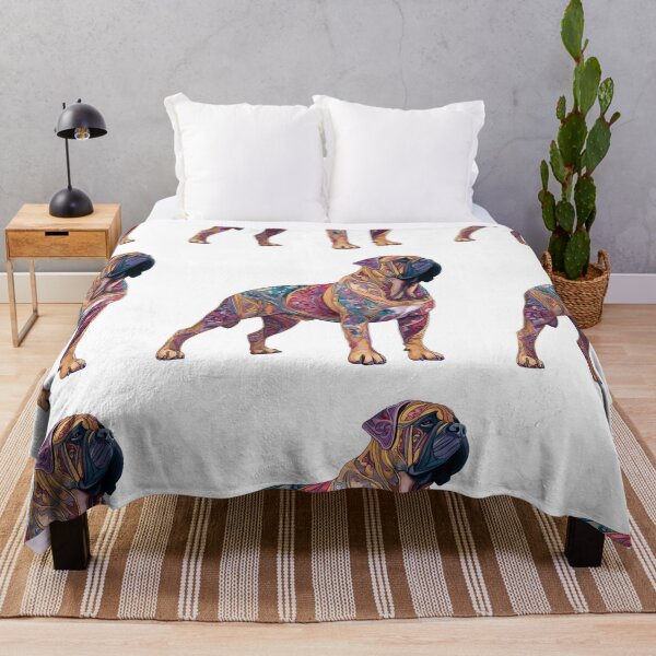 Item preview, Colorful Bullmastiff puppy dog designed and sold by MendaciousMina.