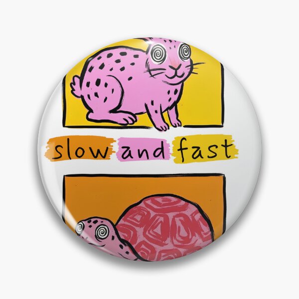 Item preview, The slow and the fast rabbit and turtle designed and sold by HAPPYYULY.