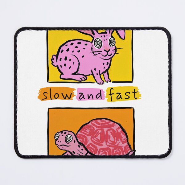 Item preview, The slow and the fast rabbit and turtle designed and sold by HAPPYYULY.