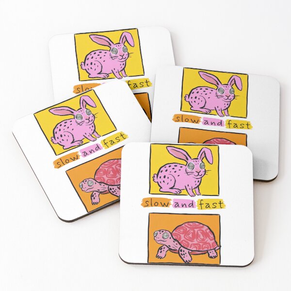 Item preview, The slow and the fast rabbit and turtle designed and sold by HAPPYYULY.