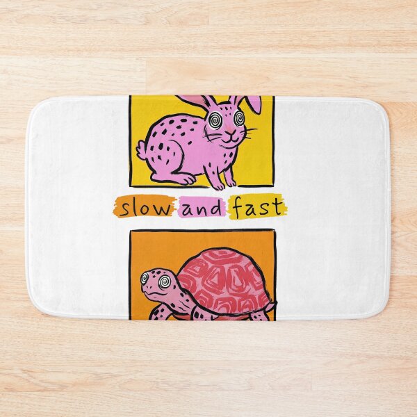 Item preview, The slow and the fast rabbit and turtle designed and sold by HAPPYYULY.