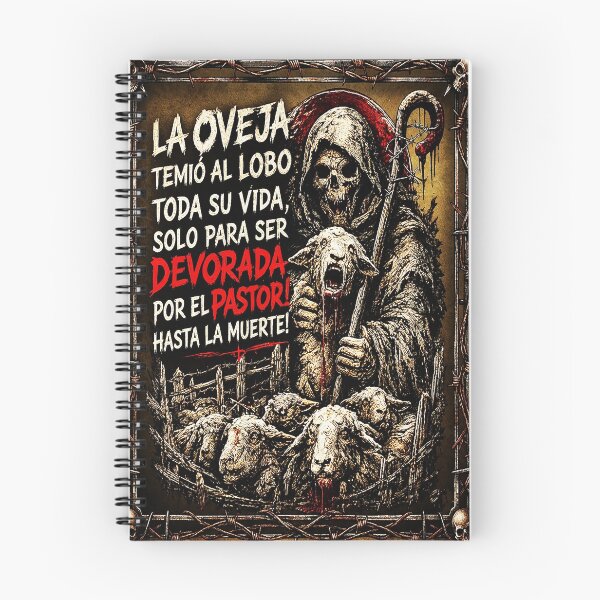 Item preview, La oveja temió al lobo toda su vida | Cita de filosofía oscura con diseño gótico de calavera designed and sold by Alchemy Forge.