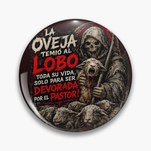Item preview, La oveja temió al lobo toda su vida | Cita de filosofía oscura con diseño gótico de calavera designed and sold by Alchemy Forge.