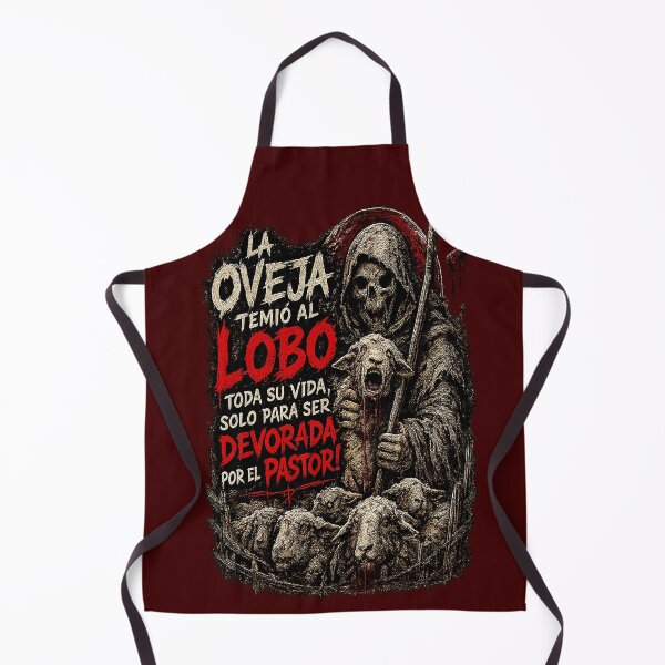 Item preview, La oveja temió al lobo toda su vida | Cita de filosofía oscura con diseño gótico de calavera designed and sold by Alchemy Forge.