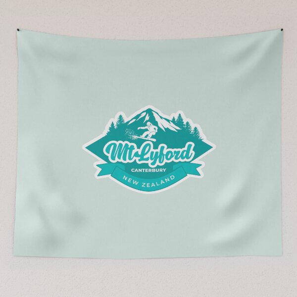 Artikelvorschau, Skigebiet Mt. Lyford, Canterbury in Green entworfen und verkauft von MY NEW ZEALAND.