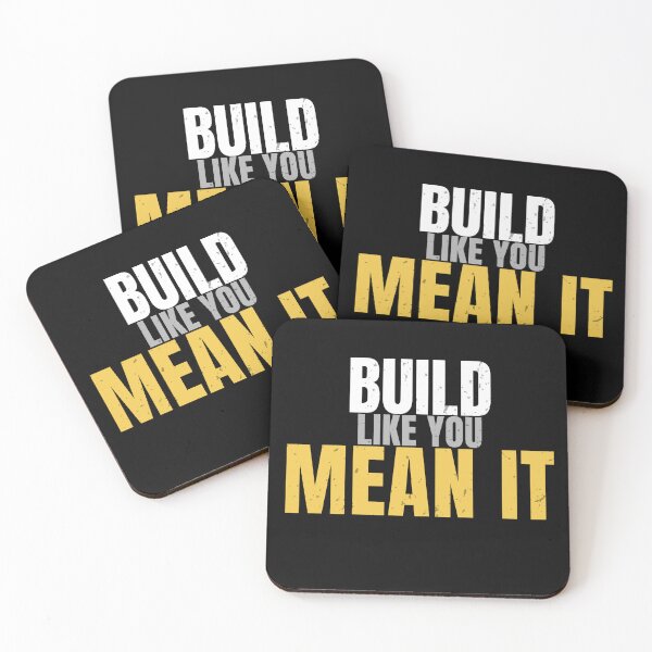 Item preview, Gym Motivation – Build Like You Mean It designed and sold by No Excuses Supply.