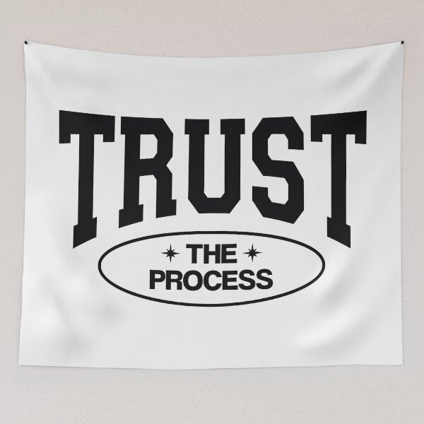 Item preview, trust the process vintage varsity motivation graphic designed and sold by opeezy.