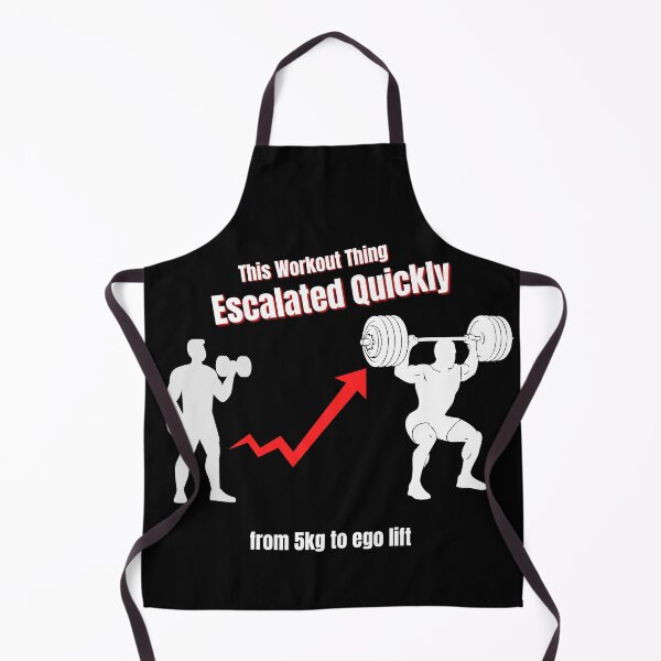 Item preview, Weightlifting Meme – This Workout Thing Escalated Quickly designed and sold by No Excuses Supply.