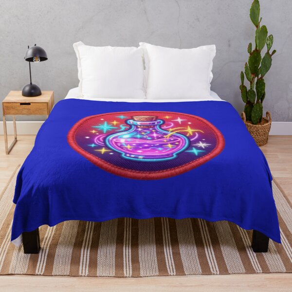 Item preview, Vibrant Glowing Magic Potion Bottle Patch Art designed and sold by Azurart2.