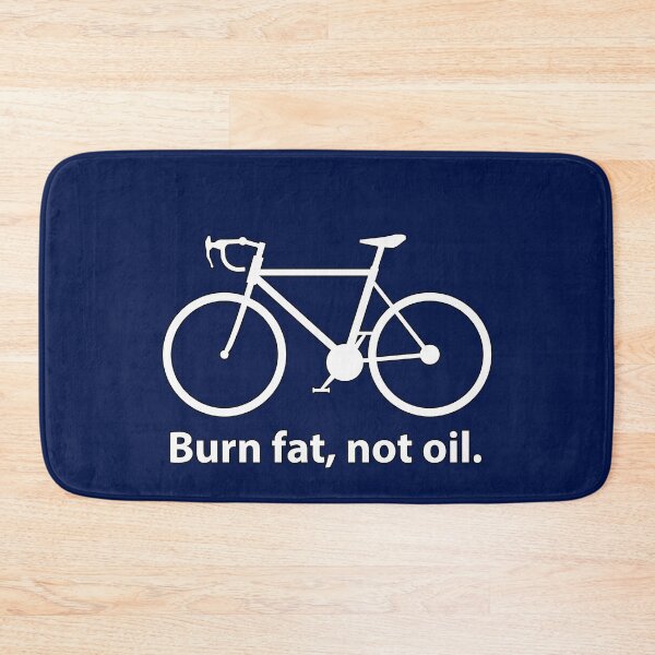 Item preview, Burn Fat Not Oil Bicycle Design, Eco Cycling Motivation, Sustainable Transport, Climate Action, Green Lifestyle, Bike Lover Graphic,  designed and sold by rikyfreestyle.