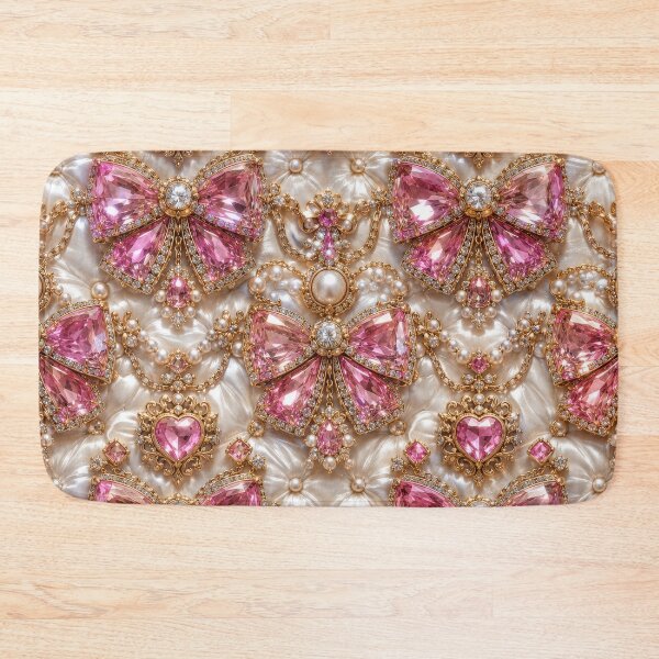 Item preview, Pink Pastel Royalty Diamond Bow Pearl Ribbon Luxury designed and sold by scicilysimonee.