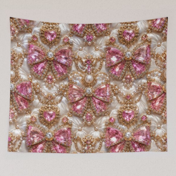 Item preview, Pink Pastel Royalty Diamond Bow Pearl Ribbon Luxury designed and sold by scicilysimonee.