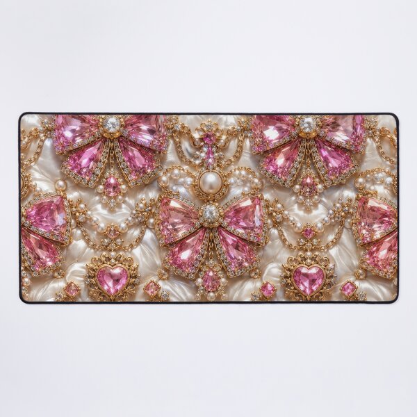 Item preview, Pink Pastel Royalty Diamond Bow Pearl Ribbon Luxury designed and sold by scicilysimonee.