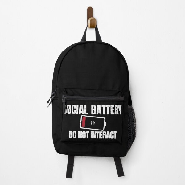 Item preview, Funny Introvert Gift – Social Battery 1% Do Not Interact designed and sold by No Excuses Supply.