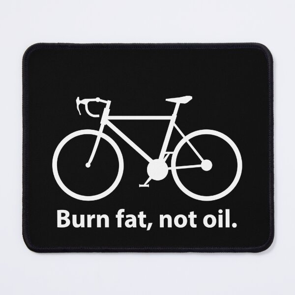 Item preview, Burn Fat Not Oil Bicycle Design, Eco Cycling Motivation, Sustainable Transport, Climate Action, Green Lifestyle, Bike Lover Graphic, designed and sold by rikyfreestyle.