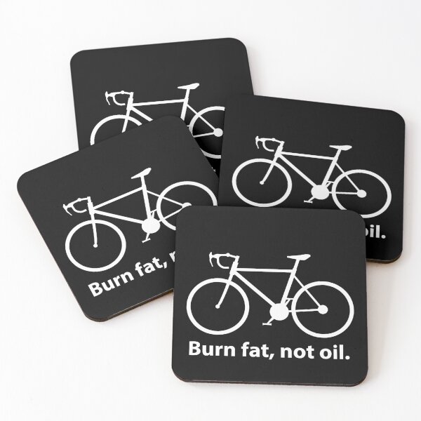 Item preview, Burn Fat Not Oil Bicycle Design, Eco Cycling Motivation, Sustainable Transport, Climate Action, Green Lifestyle, Bike Lover Graphic,  designed and sold by rikyfreestyle.