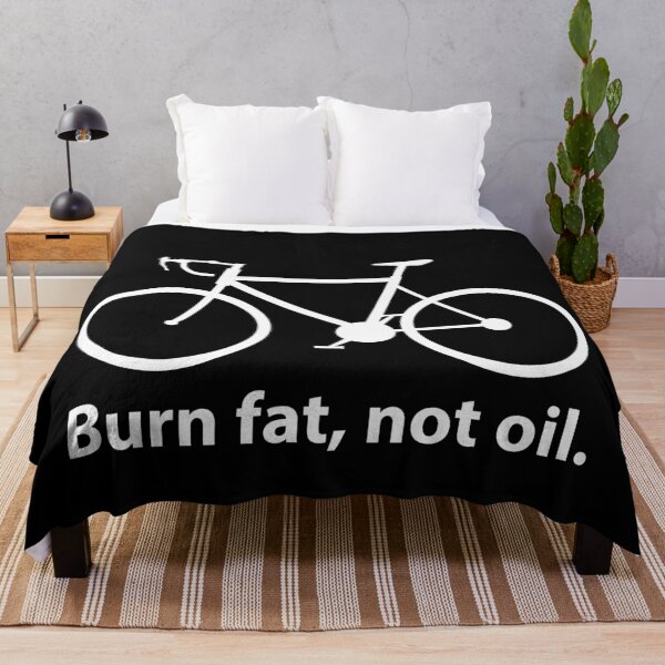 Item preview, Burn Fat Not Oil Bicycle Design, Eco Cycling Motivation, Sustainable Transport, Climate Action, Green Lifestyle, Bike Lover Graphic, designed and sold by rikyfreestyle.