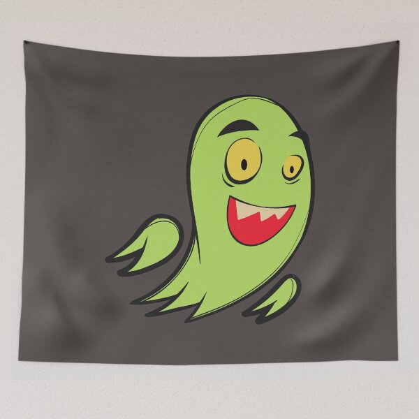 Item preview, Cute Goofy Green Ghost Cartoon designed and sold by manojbalan1968.