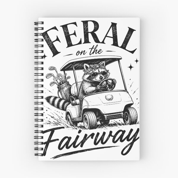 Item preview, Feral On The Fairway Funny Golf Raccoon Cart Design designed and sold by VGAfanatic.