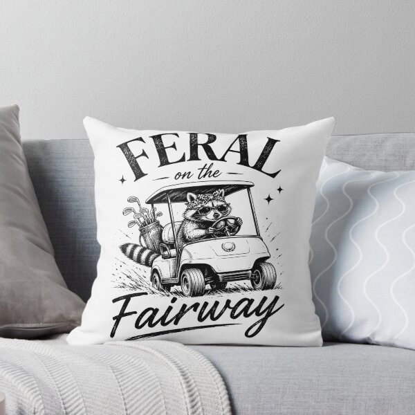 Item preview, Feral On The Fairway Funny Golf Raccoon Cart Design designed and sold by VGAfanatic.