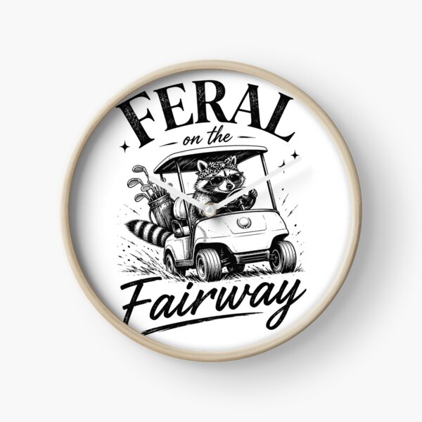 Item preview, Feral On The Fairway Funny Golf Raccoon Cart Design designed and sold by VGAfanatic.