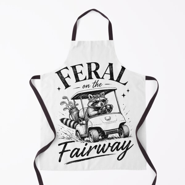 Item preview, Feral On The Fairway Funny Golf Raccoon Cart Design designed and sold by VGAfanatic.