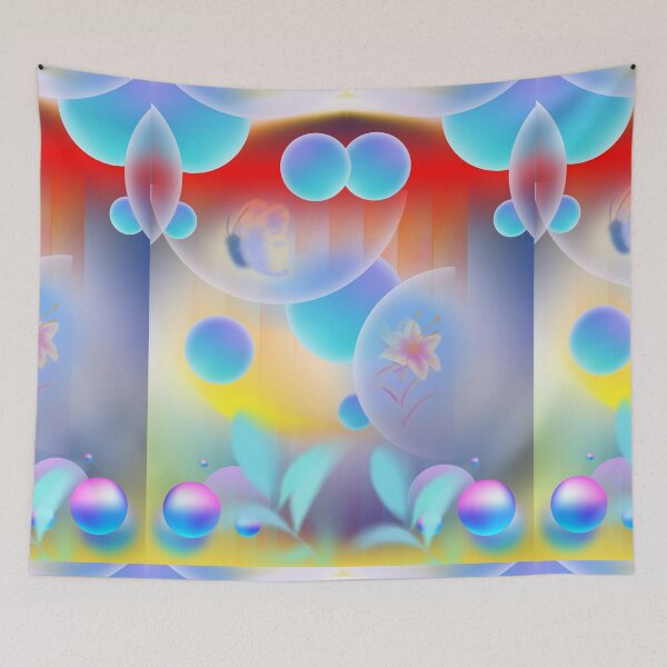 Item preview, Ethereal Dream Spheres - Abstract Glassmorphism Art designed and sold by BULAIR89.
