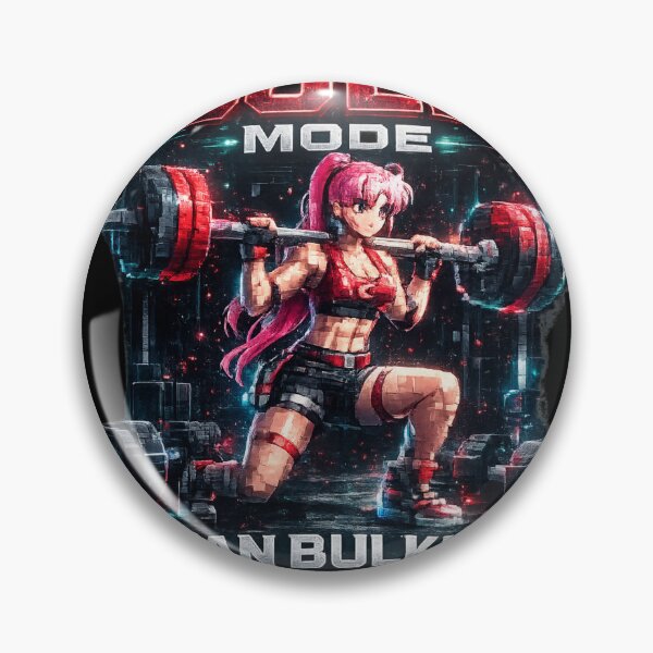 Item preview, Lean Bulk Mode Anime Gym Squat Bodybuilding Fitness Design designed and sold by Digistore1221.