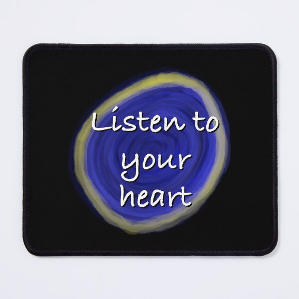 Item preview, Listen To Your Heart Typography Digital Painting designed and sold by SaraPixels.