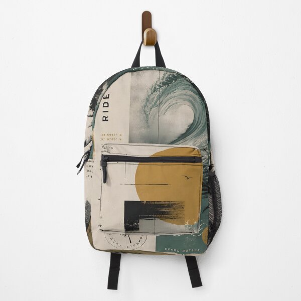 Item preview, Ride Free: Vintage Collage Style Art of Surfing and Ocean Waves designed and sold by victorstudioart.
