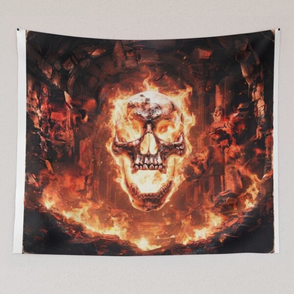 Item preview, Blazing Skull designed and sold by DraysDesigns.