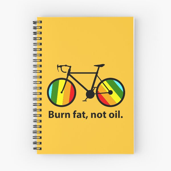 Item preview, Burn Fat Not Oil Bicycle Design, Eco Cycling Motivation, Sustainable Transport, Climate Action,  designed and sold by rikyfreestyle.