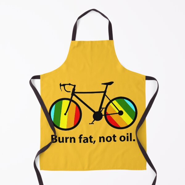 Item preview, Burn Fat Not Oil Bicycle Design, Eco Cycling Motivation, Sustainable Transport, Climate Action, designed and sold by rikyfreestyle.