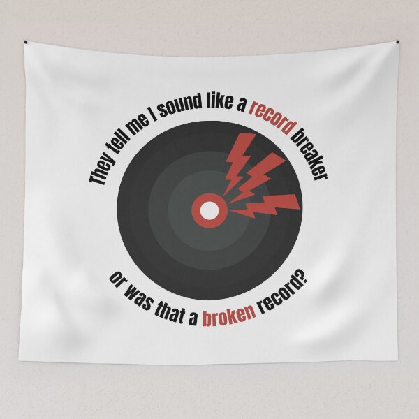 Item preview, Broken record funny designed and sold by FrontierArc.